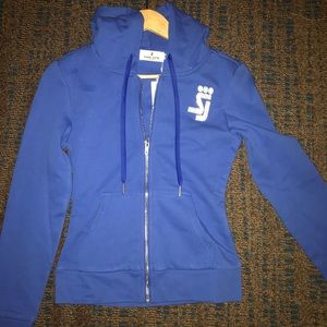 Blue never worn curve hugging track suit!!!